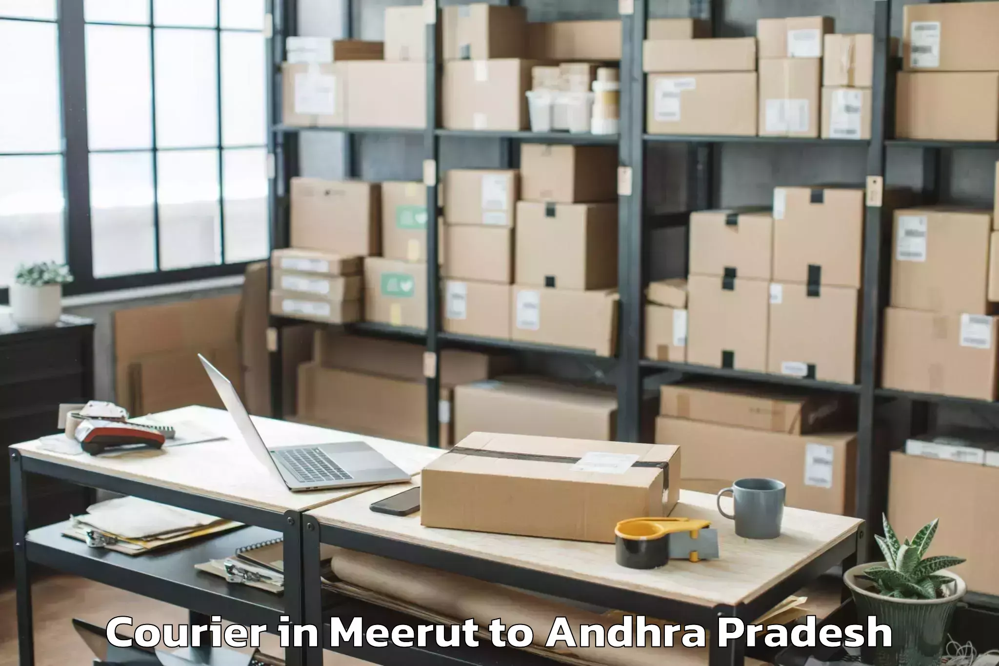 Get Meerut to Kasimkota Courier